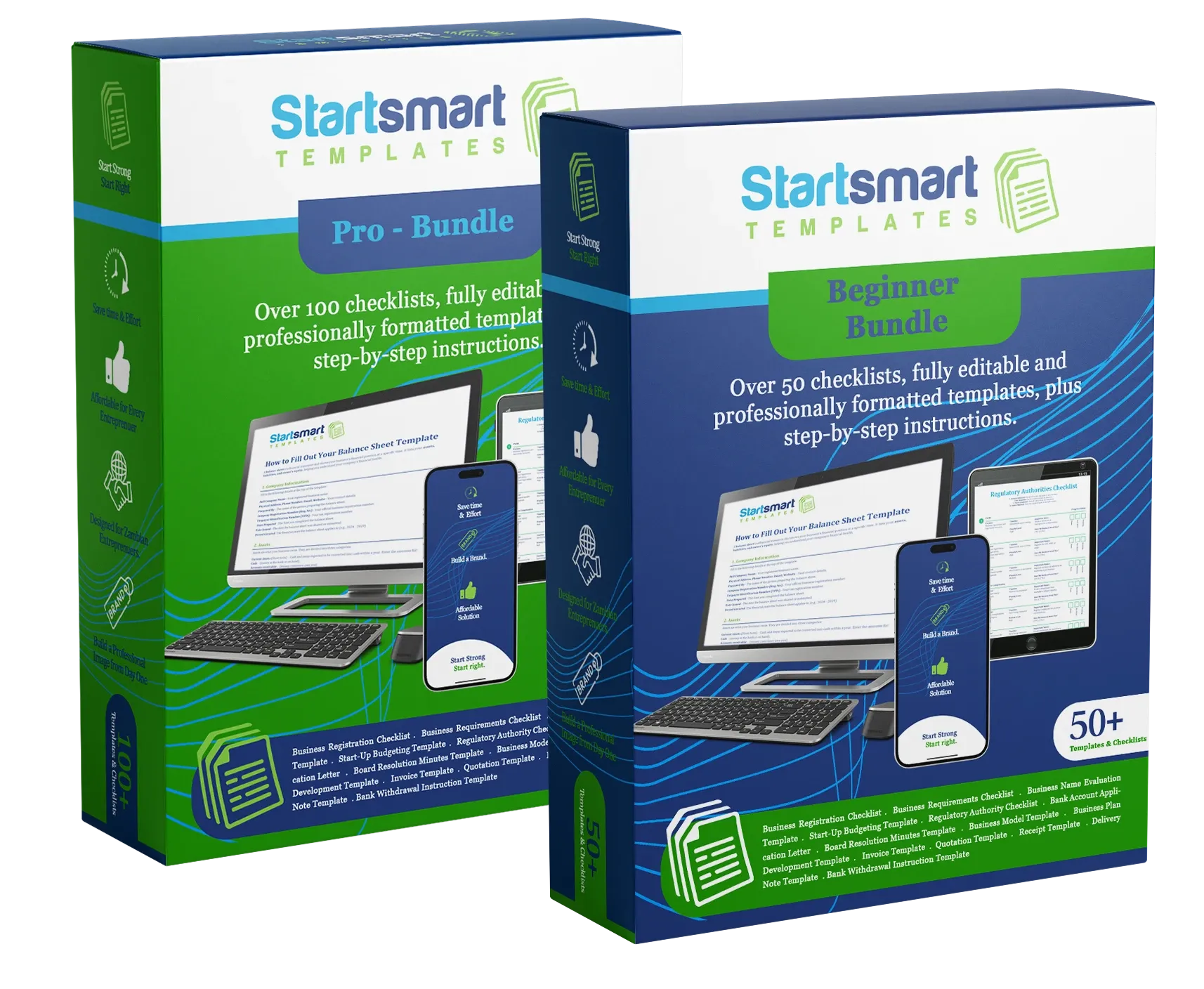 StartSmart Templates in use